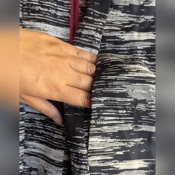 Vince Camuto Dress Women's Size 6 Sleeveless Black And White Textured Pockets - Picture 11 of 14